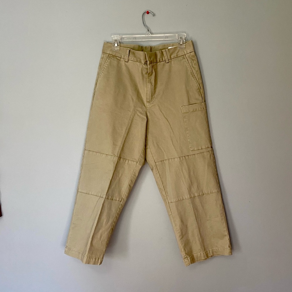 ASOS tan cropped cargo pants size 30